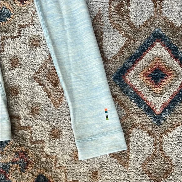 Smartwool Women's Classic Thermal Merino Base Layer Crew Winter Sky Heather - Picture 2 of 13